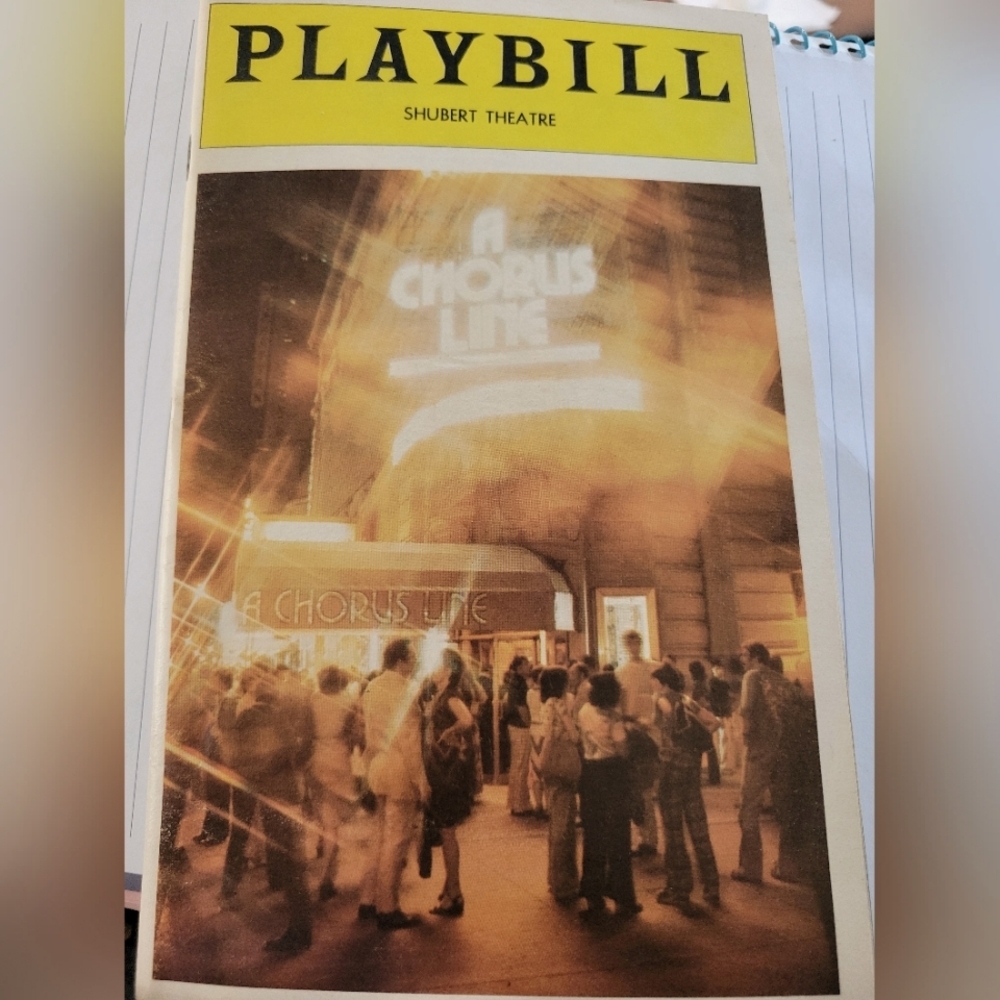 A Chorus Line Playbill from Shubert Theatre